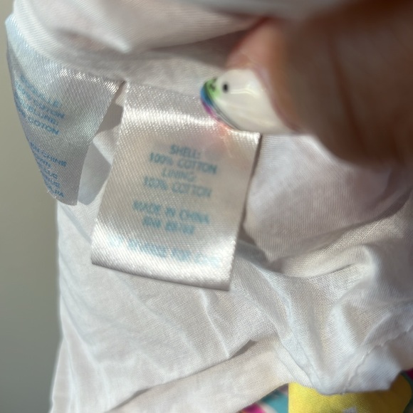 Lilly Pulitzer Dress Christine Besame Mucho‎ Women 2 smocked Poplin fit & flare - Picture 11 of 15